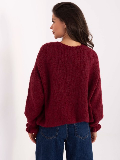 Sweter MI-SW-0904.82 bordowy