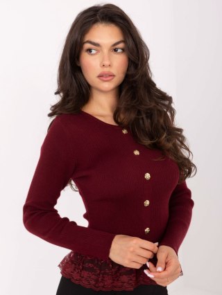 Sweter PM-SW-YIS1027.85 bordowy