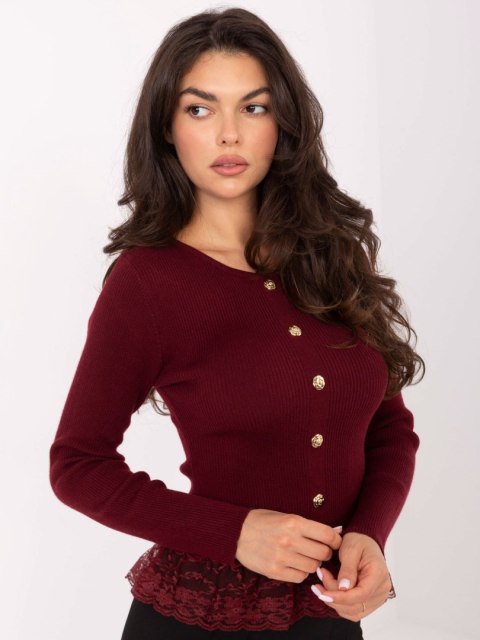 Sweter PM-SW-YIS1027.85 bordowy
