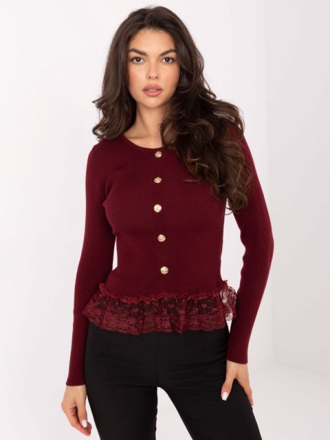 Sweter PM-SW-YIS1027.85 bordowy