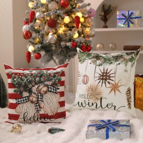 Stylowa poszewka Hello Winter – dekoracja na święta