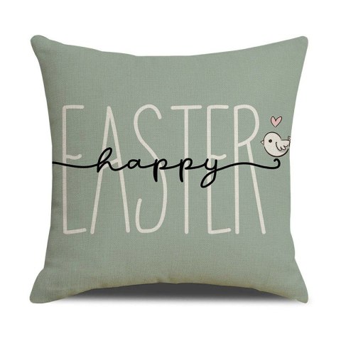 Wielkanocna poszewka na poduszkę 45x45 z napisem Happy Easter