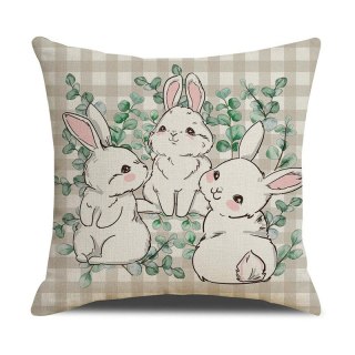 Poszewka Dekoracyjna 45x45 cm – Króliki BOHO
