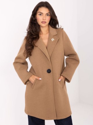 Płaszcz IT-PL-FL8153.60 camelowy