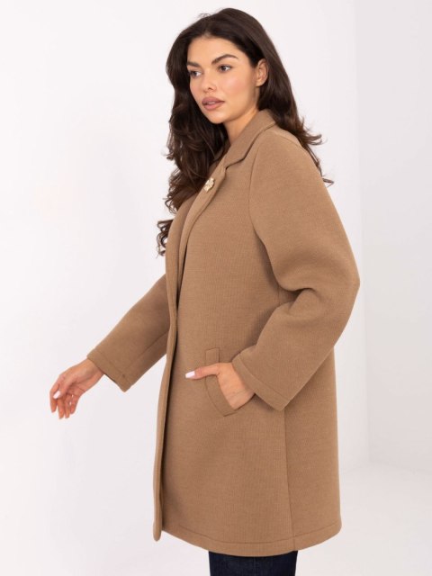 Płaszcz IT-PL-FL8153.60 camelowy