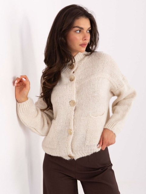 Sweter MI-SW-WM218.02 jasny beżowy Sweter MI-SW-WM218.02 jasny beżowy