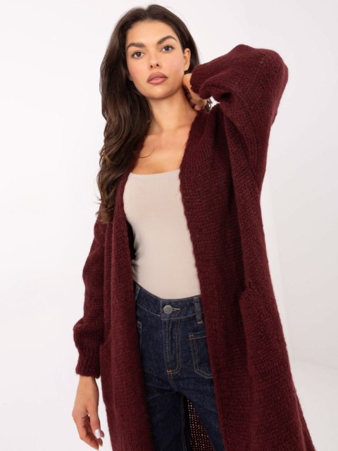 Sweter MI-SW-WM6155.82 bordowy Sweter MI-SW-WM6155.82 bordowy