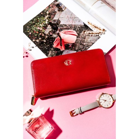 Portfel-piórnik damski ze skóry ekologicznej - Rovicky