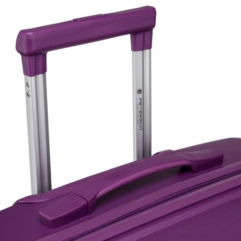 Zestawy walizek z polipropylenu z zamkiem szyfrowy TSA w kolorze fioletowym - Peterson