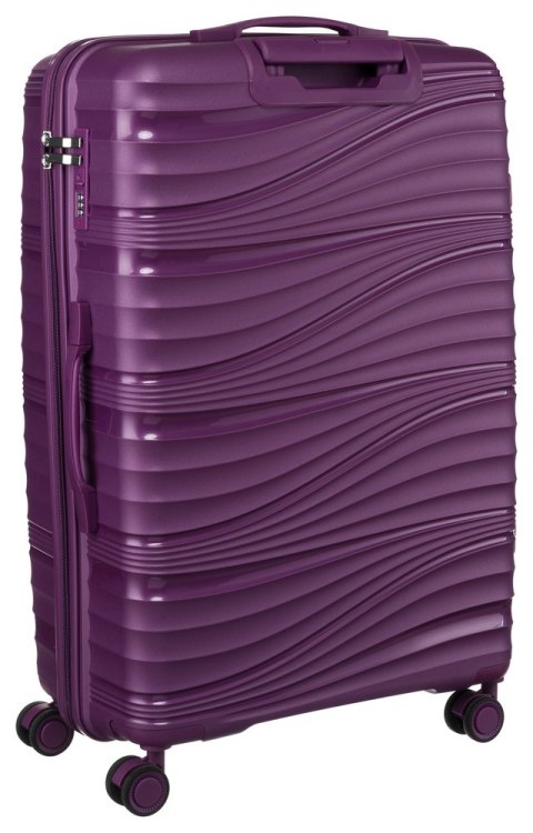 Zestawy walizek z polipropylenu z zamkiem szyfrowy TSA w kolorze fioletowym - Peterson