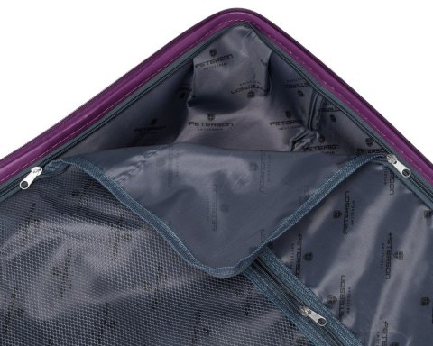 Zestawy walizek z polipropylenu z zamkiem szyfrowy TSA w kolorze fioletowym - Peterson