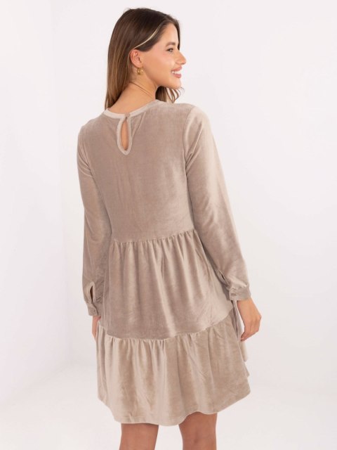 Sukienka D10040Z30289 ciemny bezowy L/XL