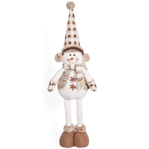 Bałwan świąteczny pluszowy 60 cm KSN158 z wyciąganymi nogami