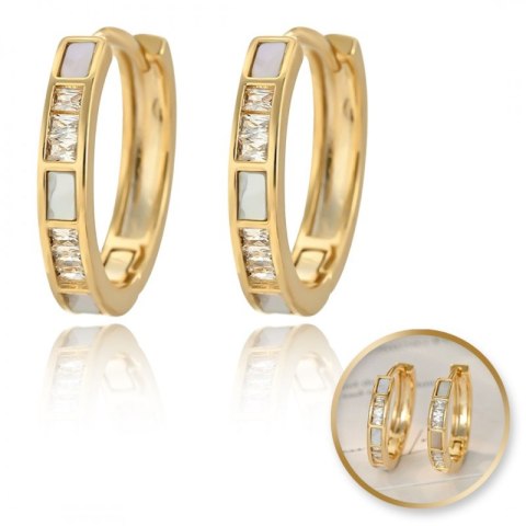 Eleganckie kolczyki koła pozłacane 14k – Stylowy Wieszak