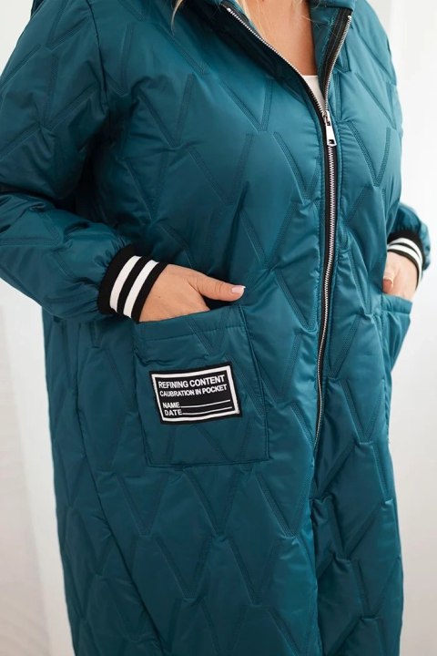 kurtka jesienno-zimowa morska dla kobiet XL–4XL