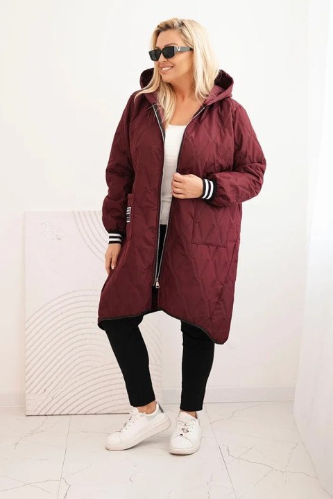 kurtka pikowana plus size Stylowy Wieszak