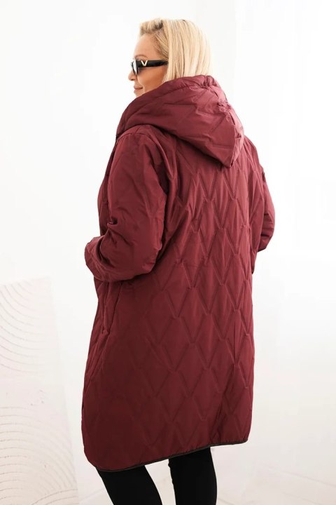 kurtka oversize z mankietami w paski