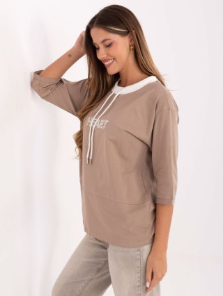 Bluzka RV-BZ-A892.00 ciemny bezowy