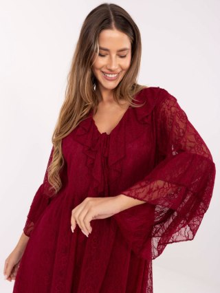 Sukienka MI-SK-62435.16 bordowy