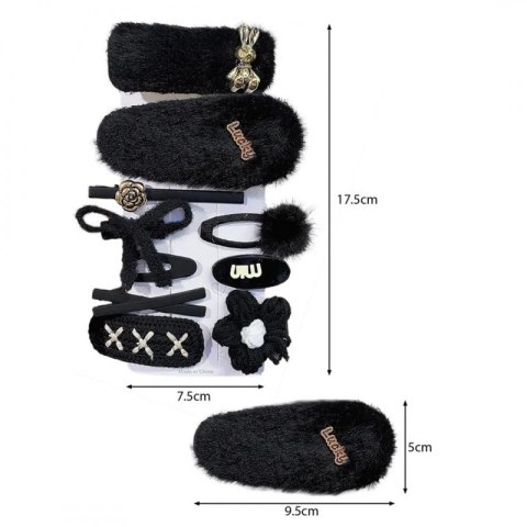 Zestaw 10 sztuk zdobionych Eleganckich Spinek do włosów SP434 Zestaw 10 sztuk zdobionych Eleganckich Spinek do włosów SP434