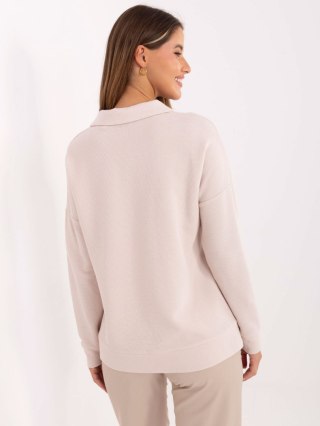 Bluzka LK-BZ-510126.00 jasny beżowy M/L