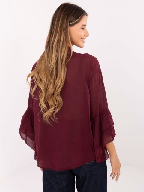 Koszula MI-KS-92330.07 bordowy Koszula MI-KS-92330.07 bordowy