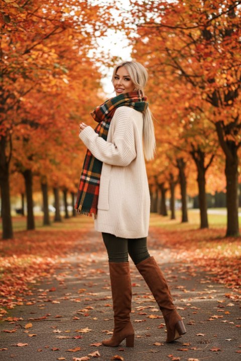 619-2 Wygodny i elegancki prążkowany kombinezon damski z dekoltem - khaki - M