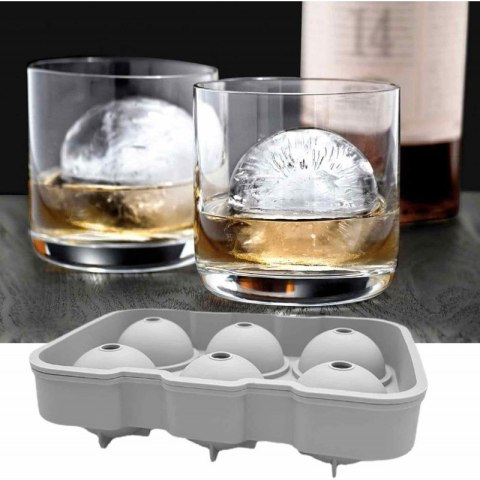 foremka do drinków i whisky w formie dużych kul lodowych