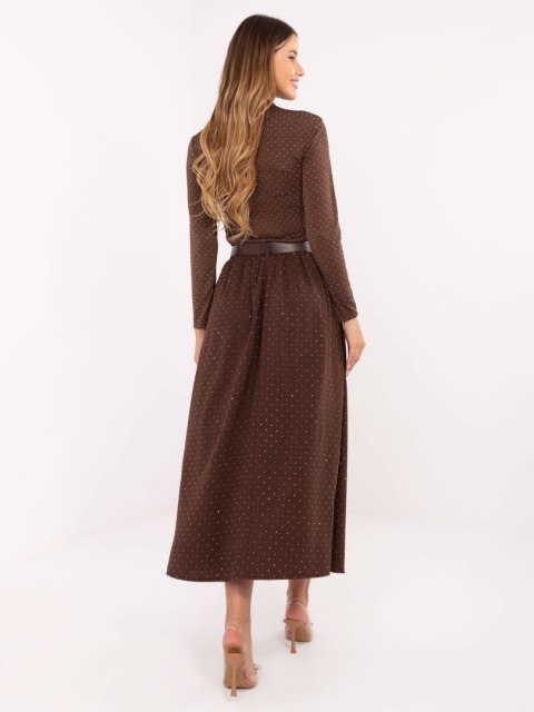 Spódnica DHJ-SD-19720-1.32 ciemny brązowy Spódnica DHJ-SD-19720-1.32 ciemny brązowy