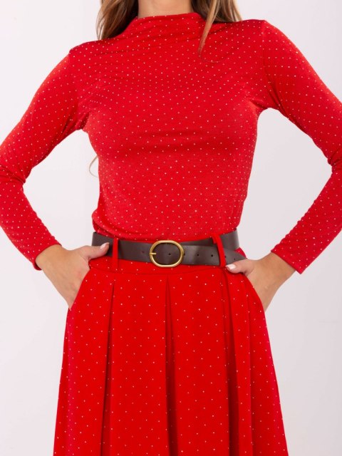 Spódnica DHJ-SD-19720-1.32 czerwony Spódnica DHJ-SD-19720-1.32 czerwony