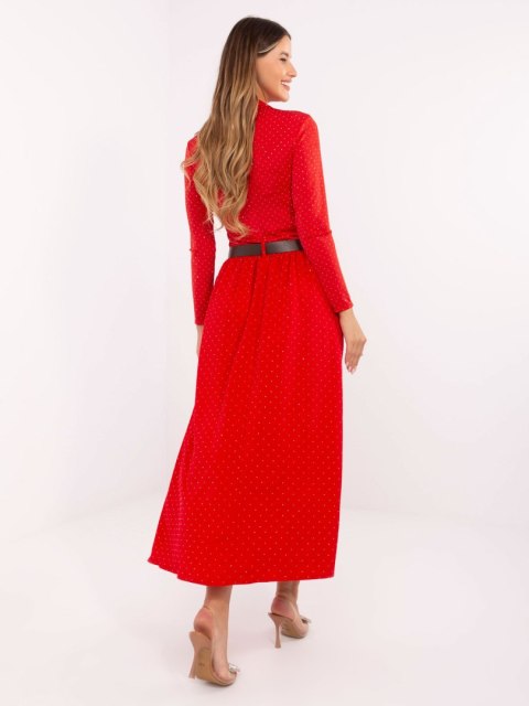 Spódnica DHJ-SD-19720-1.32 czerwony Spódnica DHJ-SD-19720-1.32 czerwony