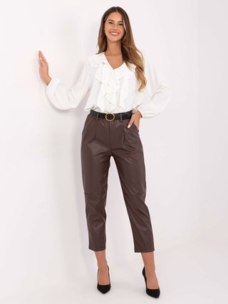 Spodnie IT-SP-FL8576.06P ciemny brązowy