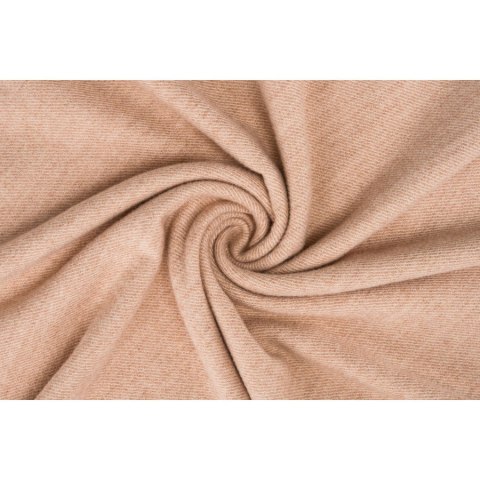 Beżowy szal damski z poliestru i wiskozy ozdobiony frędzlami - Rovicky