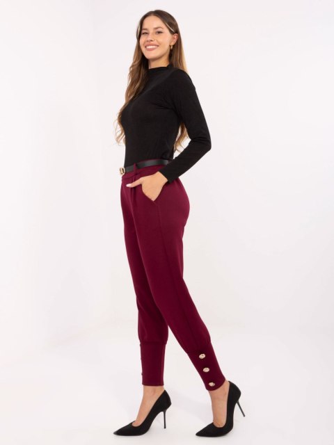 Spodnie IT-SP-21679.03 bordowy