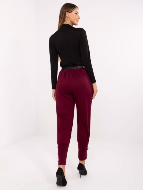Spodnie IT-SP-21679.03 bordowy