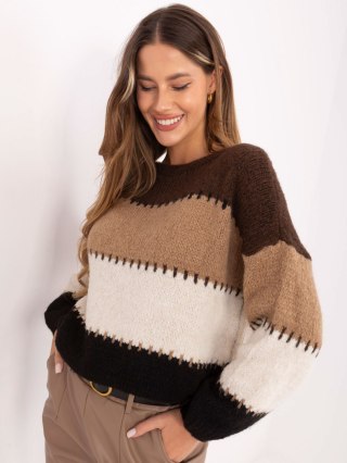 Sweter MI-SW-2309.95 brązowy