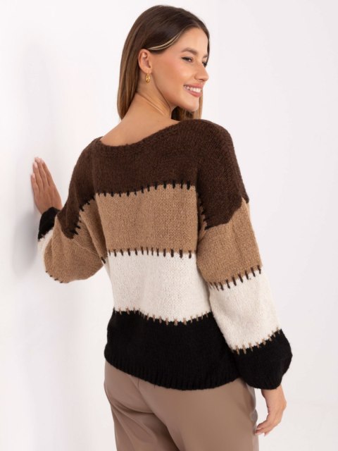 Sweter MI-SW-2309.95 brązowy Sweter MI-SW-2309.95 brązowy