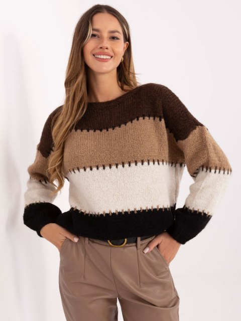 Sweter MI-SW-2309.95 brązowy Sweter MI-SW-2309.95 brązowy