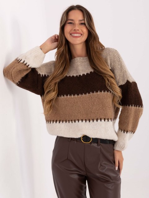 Sweter MI-SW-2309.95 jasny beżowy Sweter MI-SW-2309.95 jasny beżowy