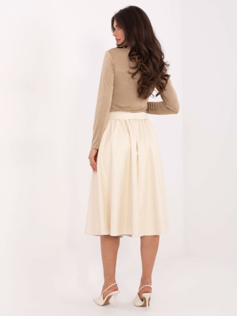 Spódnica DHJ-SD-A1997.76 jasny beżowy Spódnica DHJ-SD-A1997.76 jasny beżowy