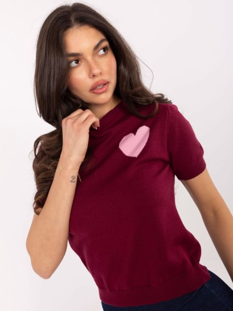 Sweter IT-SW-93007.26 bordowy