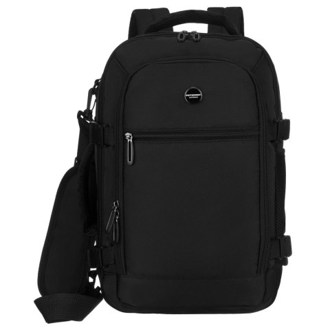 Czarny, podróżny plecak idealny na bagaż podręczny - Peterson