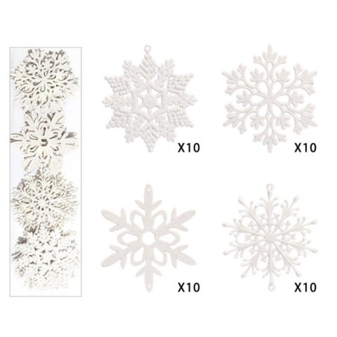 zestaw świątecznych ozdób na choinkę 40 sztuk Stylowy Wieszak