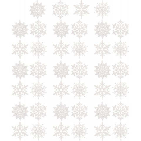 ozdoby świąteczne śnieżynki do dekoracji okien i stroików