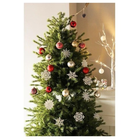 komplet dekoracji zimowych białe śnieżynki Stylowy Wieszak