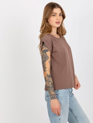 T-shirt RV-TS-4833.36X brązowy XL