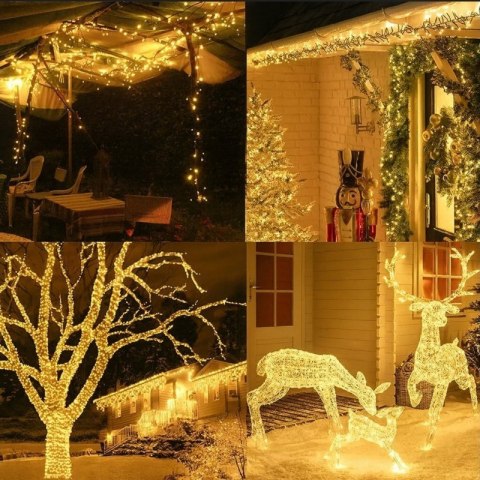 lampki choinkowe LED 500 szt 50 m ciepłe białe Stylowy Wieszak