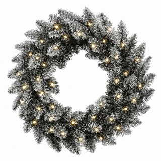 Girlanda wieniec ośnieżony 50 cm z lampkami LED – Stylowy Wieszak