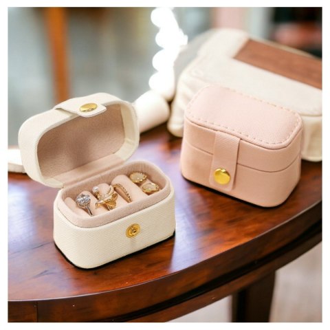 organizer podróżny na biżuterię z welurowym wnętrzem