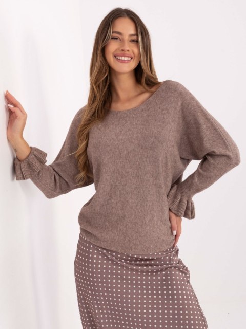damski sweter fango z falbankami